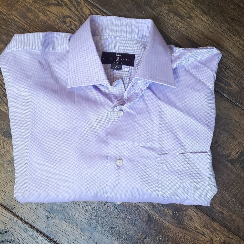 ROBERT TALBOTT MENS LONG SLEEVE DRESS SHIRT SIZE LARGE
